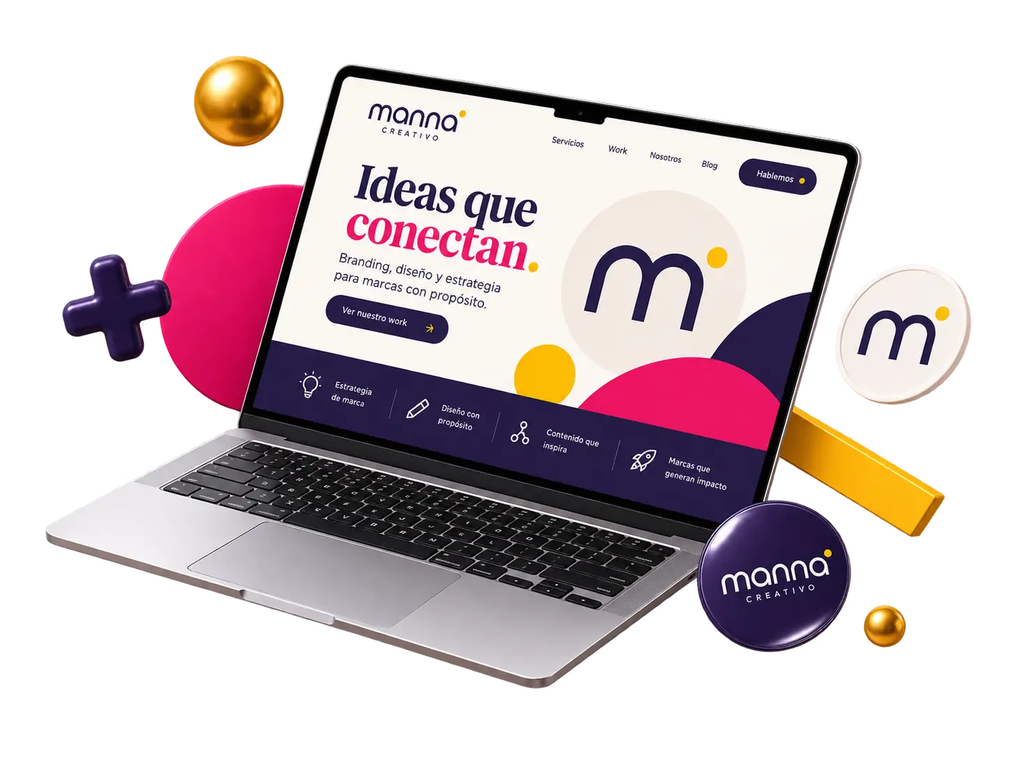 Diseño web y branding desarrollado por Manna